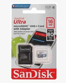 Sandisk Memory Card For Multi - Sandisk 80mb S Microsd 64gb, HD Png Download, Free Download