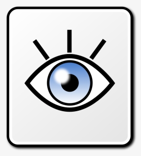 Vector Clip Art Of Sparkling Eye Square Vector Sign - Vector Image Eye Sign Icon, HD Png Download, Free Download