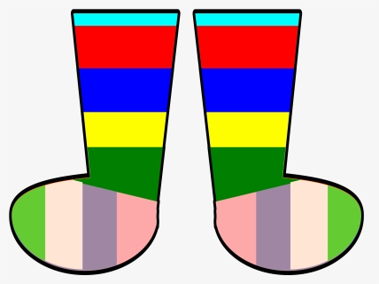 Rainbow Socks Clip Arts - Crazy Socks Day Clip Art, HD Png Download, Free Download