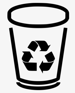 Trashcan Can Dump Recycle Bin - Recycle Symbol, HD Png Download, Free Download