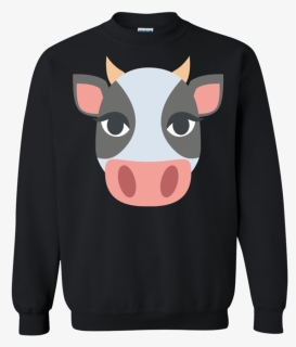 Cow Face Emoji Sweatshirt T Shirt Hd Png Download Kindpng - laughing emoji sweater roblox