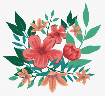 Bouquet Drawing Shading - Vector Wedding Flower Watercolor, HD Png Download, Free Download