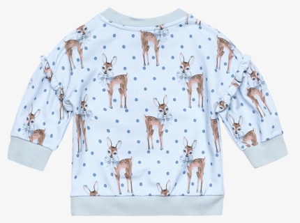 Rock Your Baby Deer Heart Puff Sleeve Baby Sweatshirt - Blouse, HD Png Download, Free Download