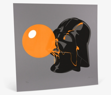 Darthpopstar Orange Glow Print - Darth Vader Bubble Gum, HD Png Download, Free Download