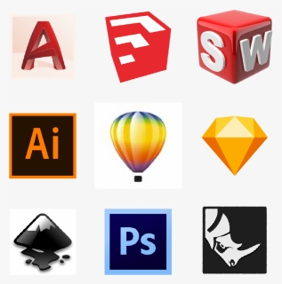 Icons Of The Supported Software Programs - Inkscape, HD Png Download, Free Download