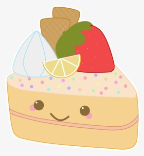 Transparent Cute Food Png - Tres Leches Cake Cartoon, Png Download, Free Download