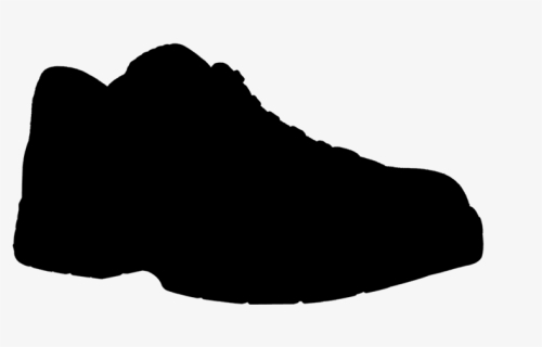 Outdoor Shoe Clipart Shoe Black Walking Clipart - Silhouette, HD Png Download, Free Download