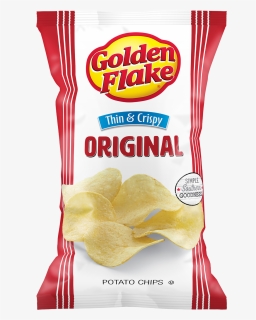 Golden Flake Thin & Crispy Potato Chips, Original - Golden Flake Potato Chips, HD Png Download, Free Download