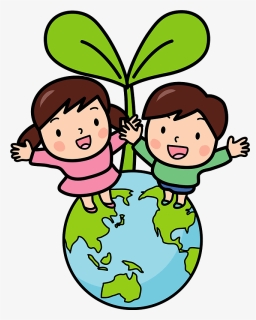 Ecology Earth Sprout Children Clipart - Green Planet Clip Art, HD Png Download, Free Download