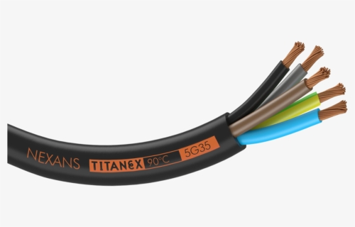 Titanex H07rn-f Rubber Cable - Nexans Titanex 90, HD Png Download, Free Download