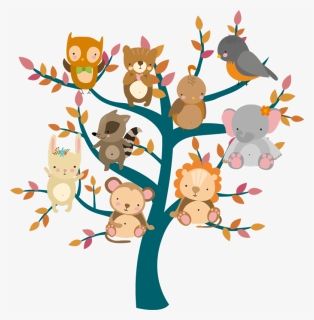 Arboles Y Animales Png, Transparent Png, Free Download