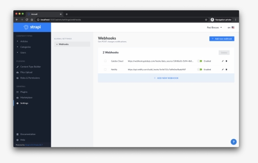 Webhooks - Strapi Cms, HD Png Download, Free Download