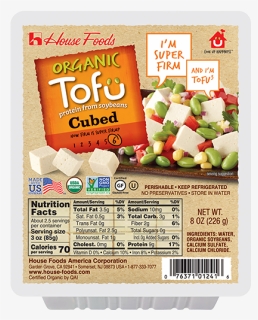 Organic Super Firm Tofu Cubed - Natural Foods, HD Png Download, Free Download
