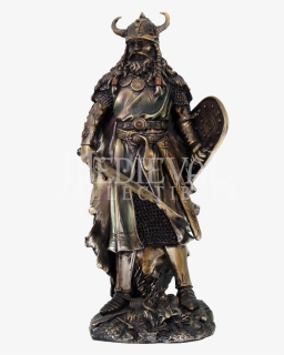 Battle Ready Viking Warrior Statue - Viking Metal Statue, HD Png Download, Free Download