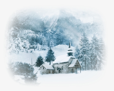Background White Christmas Painting, HD Png Download, Free Download