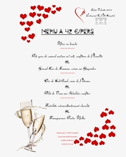Menu Saint Valentin - Menu De Saint Valentin Facile, HD Png Download, Free Download