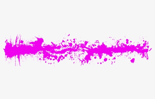 Pink Horizontal Splatter - Splatter Horizontal, HD Png Download, Free Download