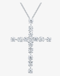Symbols By Harry Winston, Large Diamond Madonna Cross - Cross, HD Png Download, Free Download