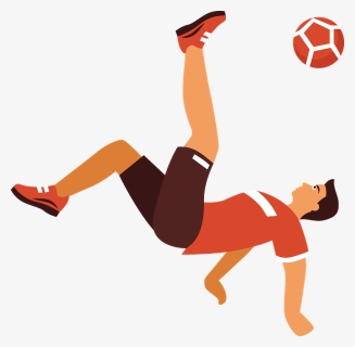 Soccer Player Clipart - Jumping, HD Png Download, Free Download