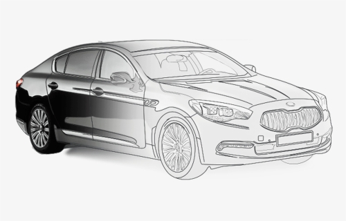 Car Drawing Png - Executive Car, Transparent Png, Free Download