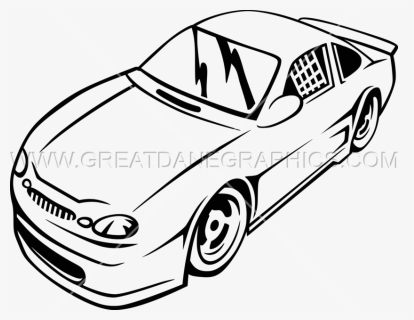 Transparent Car Drawing Png - Car Race Art Drawing, Png Download - kindpng