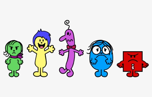 The Emotions From Disney& Pixar"s Inside Out In The - Mr Men Little Miss Somersault, HD Png Download, Free Download