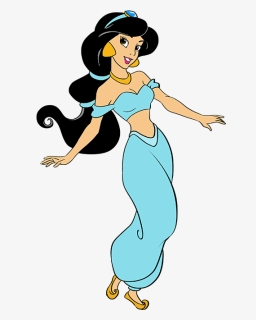 How To Draw Princess Jasmine From Disney"s Aladdin - Draw Princess Jasmine Step By Step, HD Png Download, Free Download