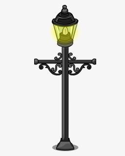 Wrought Iron Lamp Post - Lamp Sprite, HD Png Download, Free Download