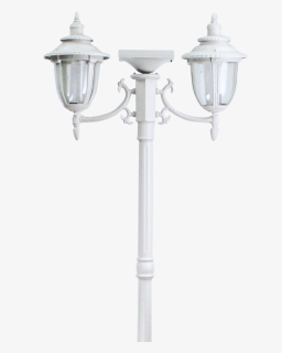 J & J Global Hannah Two Head Solar Lamp Post And , - Street Light, HD Png Download, Free Download