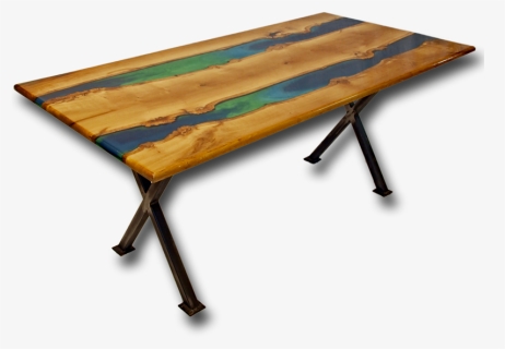 Resin Dining Table Png , Png Download - Wood Table Resin Png, Transparent Png, Free Download