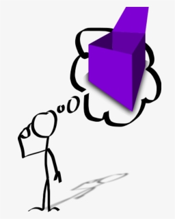 Man Thinking Box Empty - Thinking Clip Art, HD Png Download, Free Download