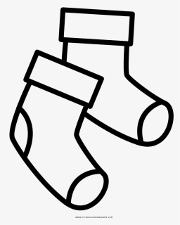 Creative Inspiration Socks Coloring Page Ultra Pages - Socks Clipart Coloring, HD Png Download, Free Download