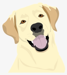 Labrador Clipart - Dog With Santa Hat Drawing, HD Png Download, Free Download