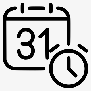 Calendar Clock - Alarm Calendar Icon, HD Png Download, Free Download