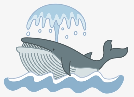 Blue Whale Clipart - クジラ イラスト 潮, HD Png Download, Free Download