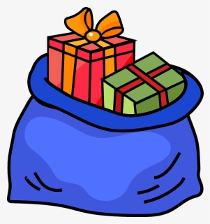 Sack With Gifts Clipart, HD Png Download, Free Download
