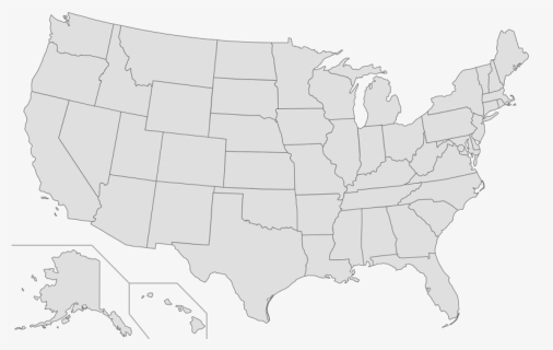 Transparent North America Outline Png - Blank Map Of Us Congressional Districts, Png Download, Free Download
