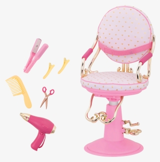 Sitting Pretty Salon Chair Gold Hearts All Components - Generation Dolls Hair Dressers, HD Png Download, Free Download