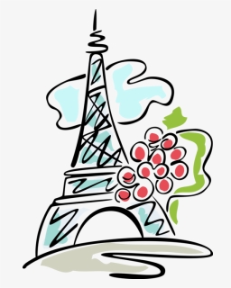 Vector Illustration Of Eiffel Tower, Paris, France, HD Png Download, Free Download