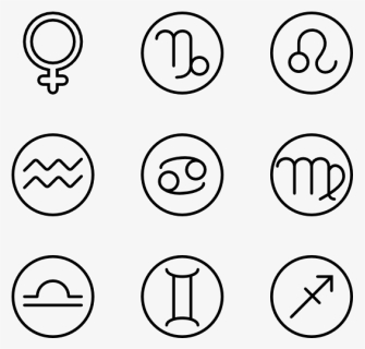 Symbols Vector Zodiac - Feelings Png, Transparent Png, Free Download
