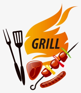 Barbecue Chicken Shish Kebab - Chicken Grill Logo Png, Transparent Png, Free Download