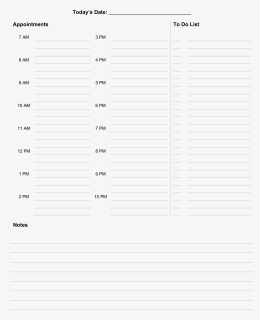 Daily Agenda To Do List Main Image - Slope, HD Png Download, Free Download