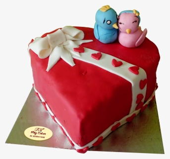 Love Birds Cake - Birthday Cake, HD Png Download, Free Download