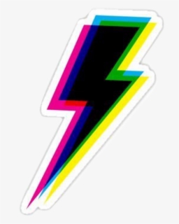 #glitch #bolt #light #lightning #sticker #color #interesting - Lightning Aesthetic Stickers, HD Png Download, Free Download