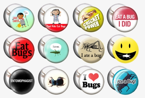 12 Entomophagy Buttons - And, HD Png Download, Free Download