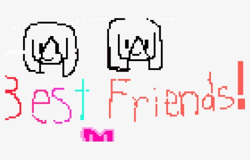 Best Friend Pixel Art , Png Download - Pixel Art Best Friends, Transparent Png, Free Download