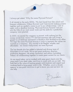 Letter From Director Small 5 - Letter, HD Png Download, Free Download