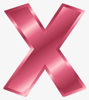 Transparent 3d Cross Png - Red Letter X Png, Png Download - kindpng