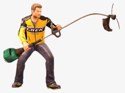 Dead Rising Grass Trimmer Holding - Dead Rising 2, HD Png Download, Free Download