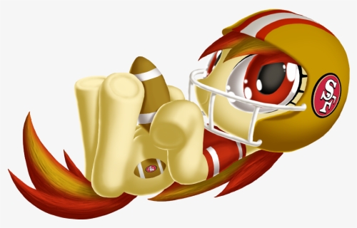 49ers Drawing Cartoon - My Little Pony 49ers, HD Png Download, Free Download